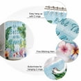 thumbnail image 6 of Shower Curtain Ocean Beach Shells Starfish Waterproof Shower Curtain Set with Hooks for Bathroom Showers,Stalls and Bathtubs,54x78InFlower Monstera Tropical Plant, 6 of 9