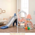 thumbnail image 4 of Resbaladilla y columpio infantil KIDDO Parque de diversiones 3 en 1 Azul, 4 of 4
