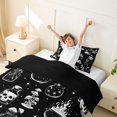 thumbnail image 4 of Homewish Halloween Gothic Skull Twin Duvet Cover, Magical Mushroom Twin Bedding, Black White, Black Reversible 2pcs, 1 Duvet Cover and 1 Pillowcase, 4 of 7
