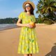 thumbnail image 4 of Disketp Bright Lemons para Vestido de Manga Corta para Mujeres, Vestidos de Verano para Mujeres, Casual y Holgado para la Playa, 4 of 6