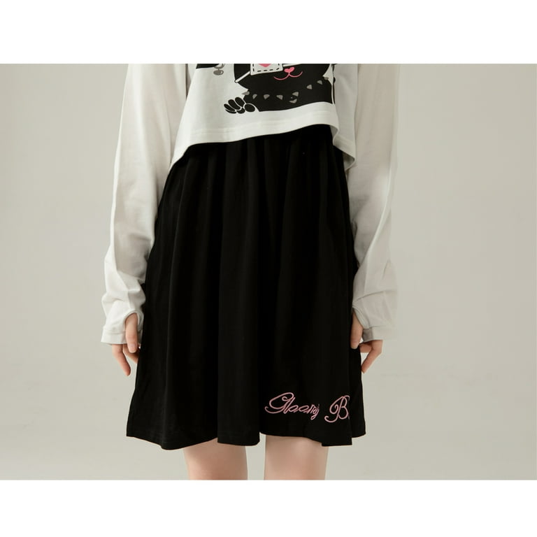 Cute Dress For Teens Girl Two Piece Set Bunny Prints Casual Cotton Dresses  For Spring Autumn