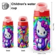 thumbnail image 2 of Hello Kitty Bottles with Pop-Open, 350 Ml Water Cup for Boys Girls Kids, Reusable Leakproof Tumbler, 304 Stainless Steel, Keeps Drinks Cold, 2 of 8