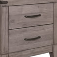 thumbnail image 4 of Lexicon Woodrow 2-Drawers Contemporary Wood Nightstand in Gray, 4 of 6
