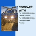 thumbnail image 4 of Kojem Honda ATV Complete Seat, Fit for 1988-2000 Honda TRX, 1989-1999, Honda TRX 300, FW Fourtrax, 2X4 4X4 ATV, 4 of 18