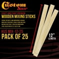 Custom Shop Paint Mix Sticks Pack of 25 Each 12" Birch Paint Mixing