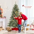 thumbnail image 4 of Gymax 6 FT Artificial Christmas Tree w/360?? Quick Power Connector 598 Pine Needles, 4 of 10