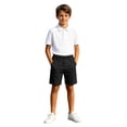thumbnail image 6 of LEKWK Boys School Uniform Shorts Elastic Waist Casual Dress Shorts with Pockets Teen Relaxed Fit Preppy Bottoms Summer Back to School Outfits 5-15Y, 6 of 8