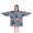 Football Pattern, variant on Football Pattern Blanket Hoodies for Kids 6-13YR Oversize Wearable Blanket Hoodies for Boys Girls Teens