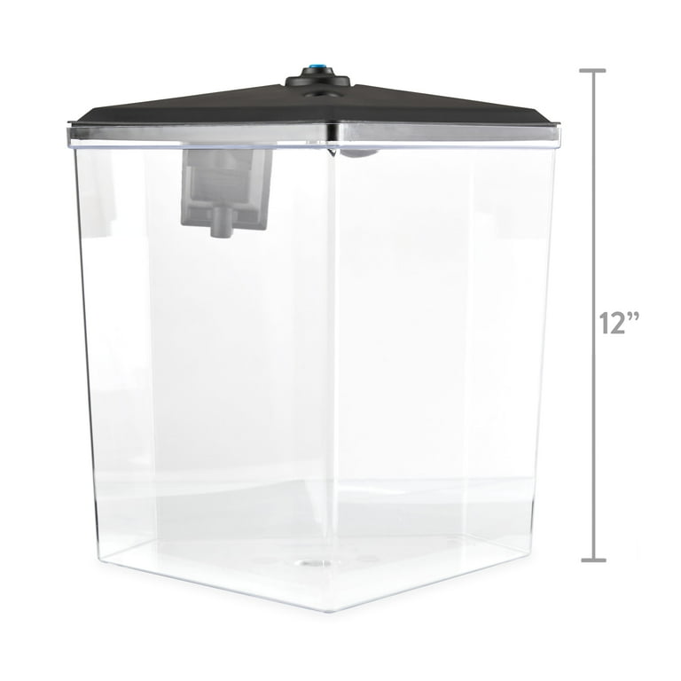 Aqua Culture 2.5-Gallon Corner Aquarium Starter Kit with LED Light