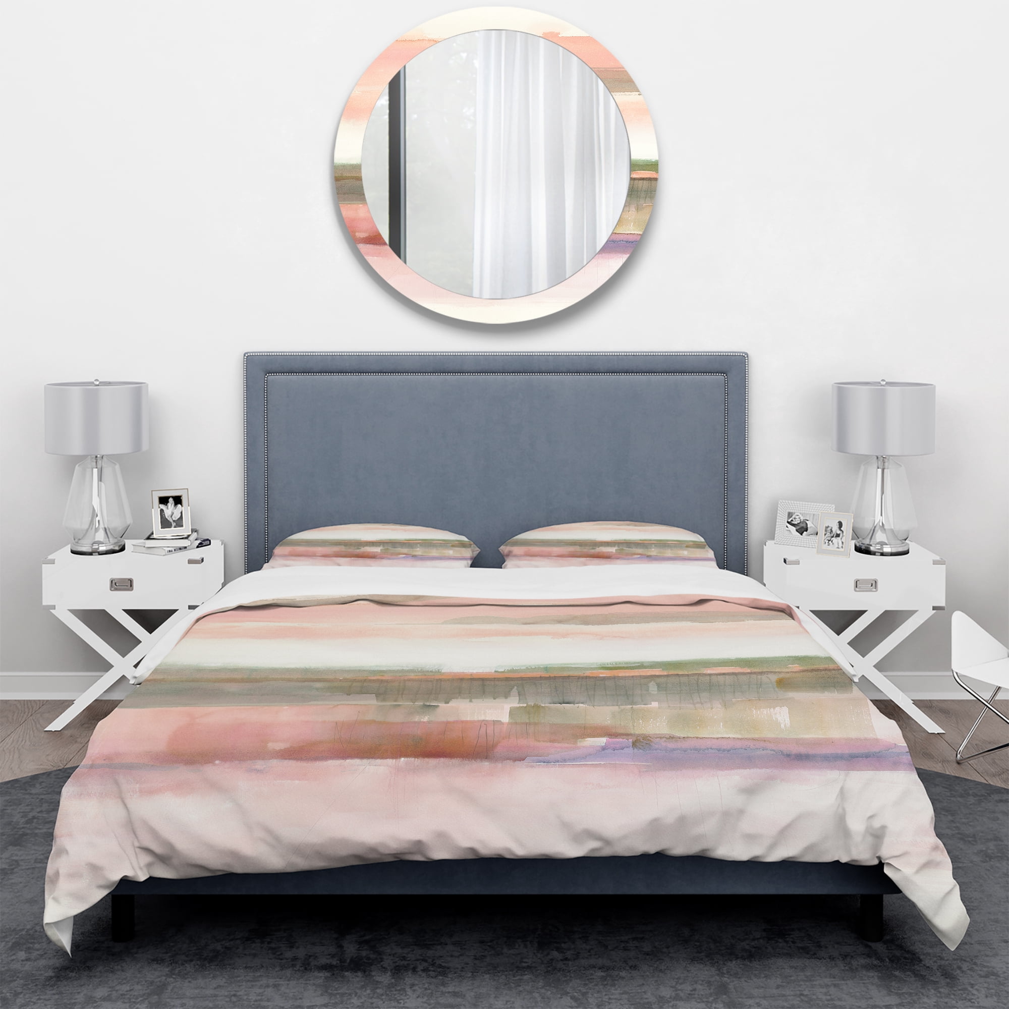 Designart 'Influence of Line and Color' Geometric Duvet Cover Set