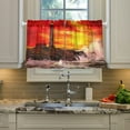 thumbnail image 4 of Lighthouse Kitchen Curtains 36 Inch Length Blackout Thermal Insulating Tier Curtains with Rod Pockets Short Curtains Home Decor for Living Room/Bedroom, 4 of 6