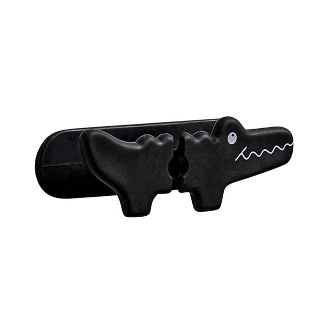 Organizador de cables de dibujos animados creativo Mengzhiii, fijador de cables de silicona para escritorio, soporte de almacenamiento para cables de carga sin perforaciones, escurridor de platos