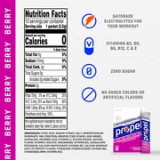 Propel Electrolyte Enhanced Water Drink Mix Powder Packets, Berry, Zero Calorie & Zero Sugar Hydration with Electrolytes and Vitamins C & E, (10 Packets)