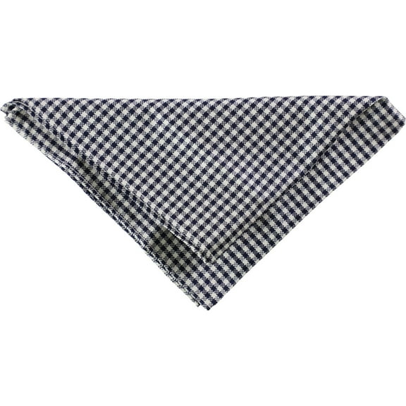 Tommy Hilfiger Mens Gingham Pocket Square, Black, One Size