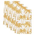 thumbnail image 2 of Yellow Orange Palm Tree Kitchen Towels Set of 4, Summer Tropical Tree Coastal Beach Absorbent Dish Towels for Kitchen, Microfiber Hand Towel, Quick Drying Tea Towel for Cleaning Decorative Dishcloths, 2 of 7