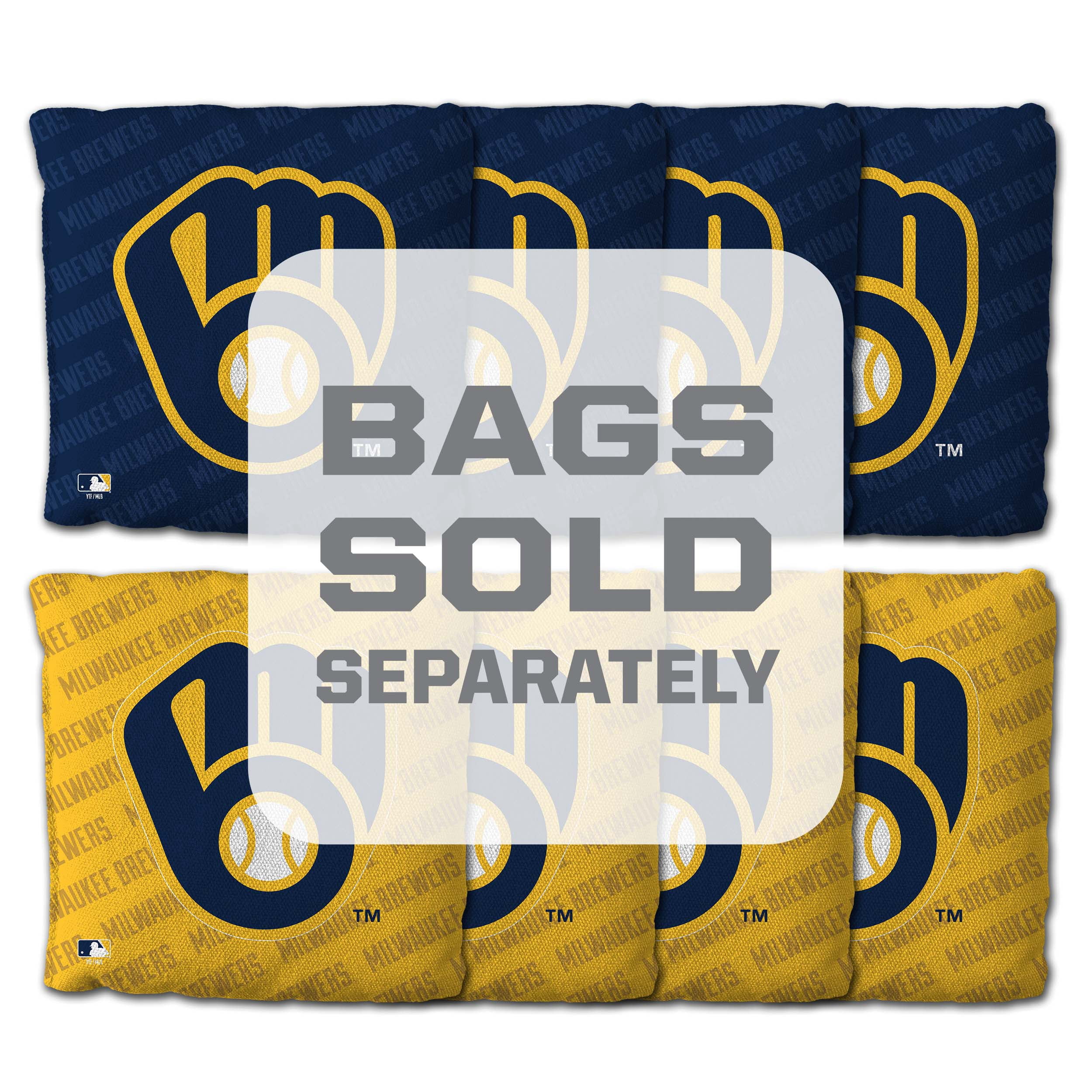 YouTheFan MLB Milwaukee Brewers 2' x 3' Cornhole Game No Bags