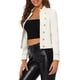 thumbnail image 4 of CHAQUETA VINTAGE STEAMPUNK PARA MUJER INSPIRADA EN LOS AÑOS 60, CHAQUETA CASUAL DE BOTONES ABIERTA, TAMAÑO XS, BLANCA PURA, 4 of 6