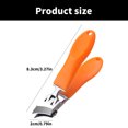 thumbnail image 3 of Nails Pliers Stainless Steel Anti Splash Fingernail Cutter Stainless Steel Manicure Tools Nails Scissors Nails Trimmer, 3 of 9