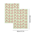 thumbnail image 3 of Green Christmas Patterns Hand Towels Set of 2, Soft Absorbent Decorative Holiday Towels, Xmas Seasonal Towel for Bathroom Kitchen Home Decoration & Gift,23.6x15.7in, 3 of 7