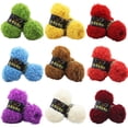 thumbnail image 2 of JilgTeok 5 Packs Hand Knitting Yarn for Crochet & Sweaters, Soft Mink Velvet Coral Yarn, 50g 3mm DIY Yarn for Beginners Handmade Hats Scarves Blankets, 2 of 3