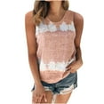thumbnail image 2 of Aloohaidyvio Tank Tops for Women,Womens Plus Size Tummy Tank Tops,2024 Summer Tie Dye Striped Sleeveless Tank Tops,Workout Basic Tops, 2 of 6