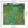 thumbnail image 5 of Art.com Poppy Field, 1907 Giclee Print by Gustav Klimt, White Frame Wall Art, 21" x 21", 5 of 5