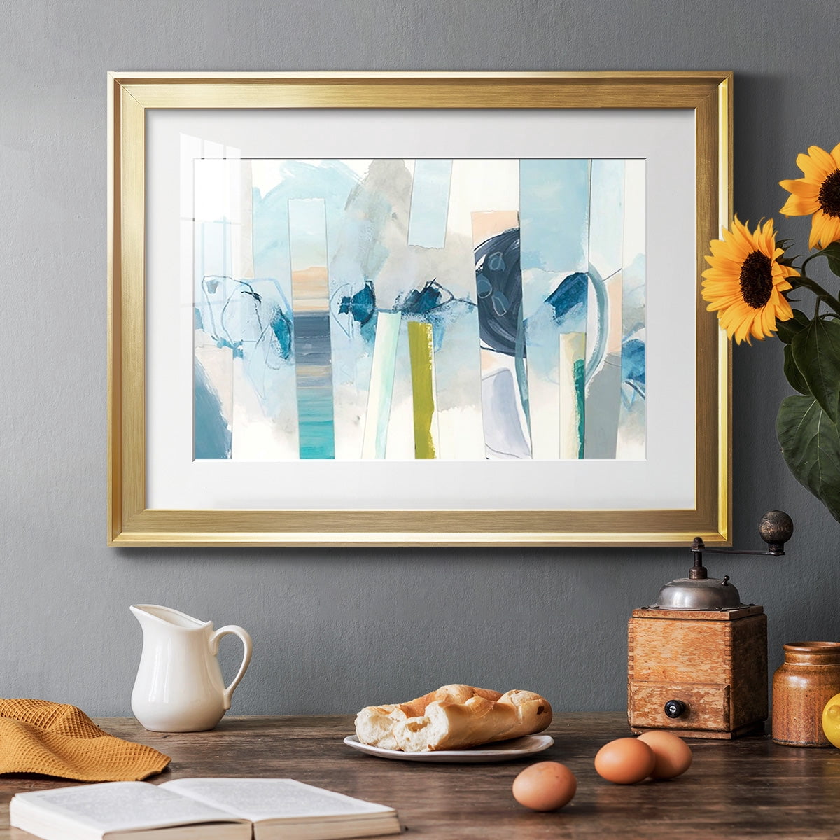 Liquid Strata I Premium Framed Print - Ready to Hang