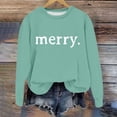 thumbnail image 2 of WEAIXIMIUNG Sweat-Shirt pour Enseignant Grande Taille Manches Longues Col Rond Imprimé de Noël Léger Hoodie, 2 of 5