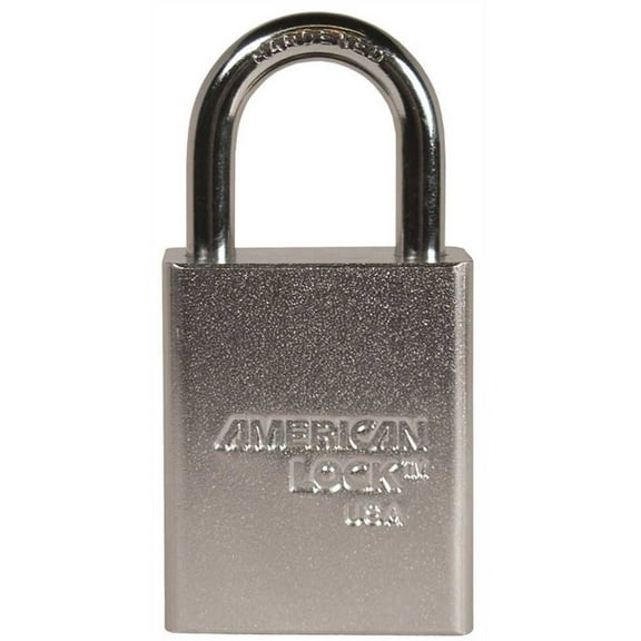 American Lock A5100 1-1/2 in. Padlock Solid Steel Body KD Triple Satin Chrome