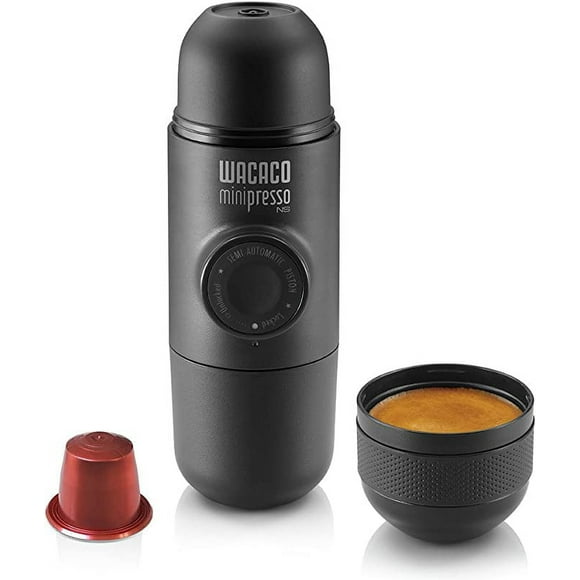 nipocaio Portable Espresso Machine, Compatible with Travel Capsules, Manually Operated, No Heating Function