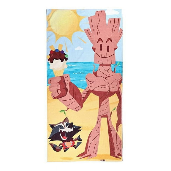 Marvel Groot Printed Kids Beach Towel by The Big One
