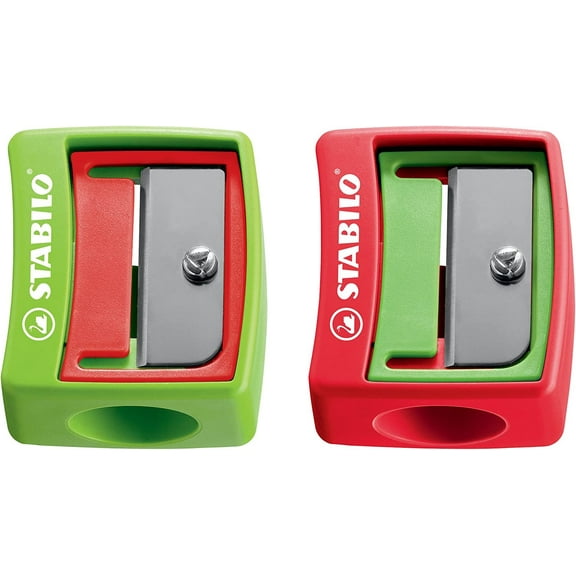 Sharpener - STABILO Woody 3 in 1 Sharpener - for Extra Thick Colored Pencils - Pack of 2