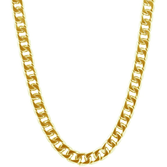 Pompeii Men's Curb 14k Gold (96gram) or Platinum (180gram) 9mm Link Chain Necklace 24" (,)