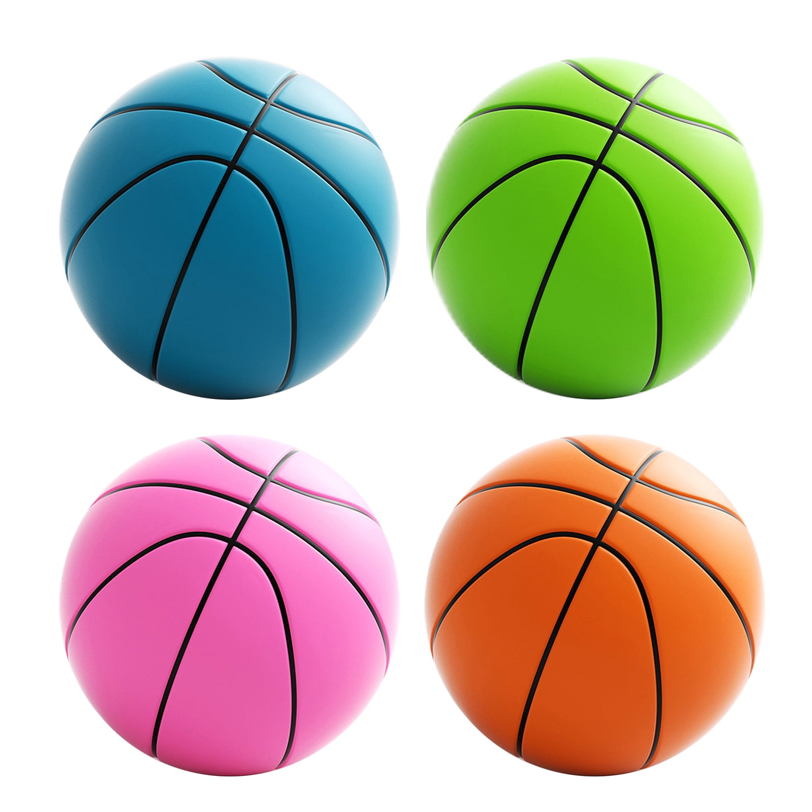 Naierhg Indoor Silent Basketball High Rebound Low Noise Dribbling Training High Density Foam Practice Sports Bouncy Ball s s Gift