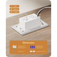 thumbnail image 2 of Step Lights 3-Pack Rectangular White Adjustable Color Temperature, 2 of 6