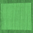 thumbnail image 1 of Ahgly Company Indoor Square Abstract Emerald Green Modern Area Rugs, 4' Square, 1 of 4