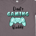 thumbnail image 4 of Inktastic Dad's Gaming Buddy- Aqua Controller Boys or Girls Toddler T-Shirt, 4 of 5