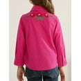 thumbnail image 2 of Fdqin Girls Western Shirt Floral Embroidered Cowgirl Shirts for Girls Long Sleeve Collared Retro Cowgirl Costume Cute Casual Blouses Hot Pink 7-8 Years, 2 of 6