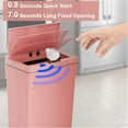 thumbnail image 6 of 13 Gallon Kitchen Trash Can Automatic Garbage Can Touchless Plastic Waste Bin with Motion-Sensor for Home Office, Pink, 6 of 8