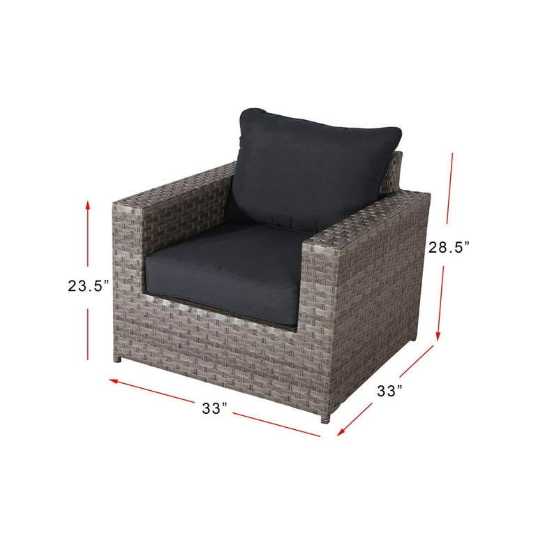 Kordell 11 Piece Rattan Sectional Seating Group with Cushions Walmart