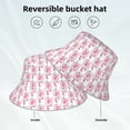 thumbnail image 2 of Fotbe Flamingo On Checkered Sombrero Tipo Pescador con Estampado – Sombrero de Sol de Algodón de Moda para Playa, Golf, Pesca, 2 of 6
