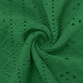 thumbnail image 6 of Fashion Olyvenn Womens Eyelet Tops Dressy Casual Ruffle Cap Sleeve Button V Neck Blouses Business Work Shirts Tee Summer Outfits Green XXL, 6 of 8