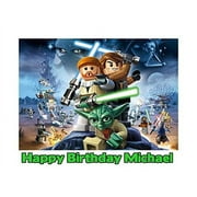 Lego Star Wars Image Photo Cake Topper Sheet Personalized Custom Customized Birthday Party - 1/4 Sheet ABPID04940