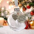 thumbnail image 4 of BSJJY 1Pc Angel Feather Commemorate Christmas Balls,3.14 In Christmas Tree Hanging Ball,Shatterproof Christmas Baubles(Boxed), Dad, 4 of 4