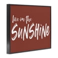 thumbnail image 4 of Live In The Sunshine Brown Black Framed Giclee Art, design by Lettered and Lined, 4 of 9