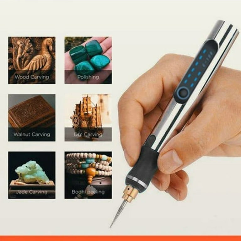 Electric Engraving Pen, Electric Engraving Pen Cordless USB Rechargable  Engraving Pen Electric Engraver Etching Machine, Engraving Machines & Tools