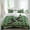 Dark Green, variant on Happy St. Patrick's Set of 4 Bedding Quilt Covers, Legs Coin Green Shamrock Leaf Vintage 4-Piece Bed Sheet Set with Extra Soft Bed Sheets Quilt Cover Pillowcase, Queen