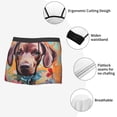 thumbnail image 3 of Gukieu Painted Flower Puppy Print Men's Boxer Briefs, High Elastic Moisture Wicking Boxer Briefs Underwear-XX-Large, 3 of 5