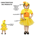 thumbnail image 3 of Disfraz Primavera Pollita Amarilla Tutú Infantil Niña Talla 4 a 6 años, 3 of 6