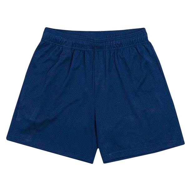 Mens Pantalones Cortos Atléticos Color Sólido Deportes Entrenamiento de Fitness Respirable, Malla Pantalones Cortos de Playa con Bolsillos